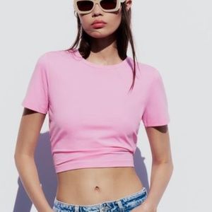 Zara Cropped Stretched Shirt
